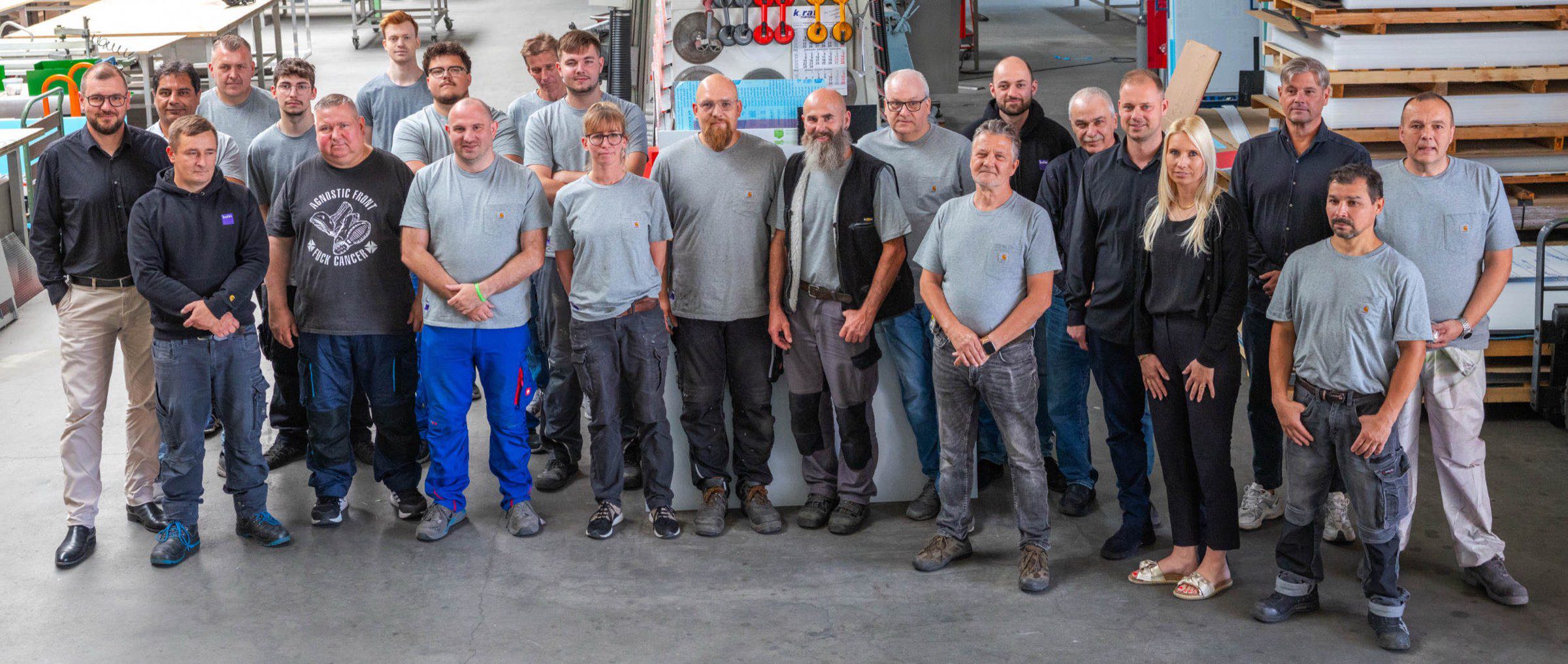 Das bohn Team in der Werkstatt
